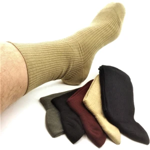 Socks Master Lastiksiz Baldırı Sıkmaz Konfor Baldır Konfor Parmak 5 Çift Erkek Çorap