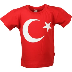 Türk Bayrak Baskılı Tişört