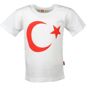 Türk Bayrak Ay Yıldız Baskılı Tişört