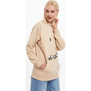 Eğlence Temalı Regular Fit Kapüşonlu Kanguru Cepli Uzun Kollu Sweatshirt S1160AZ20AU