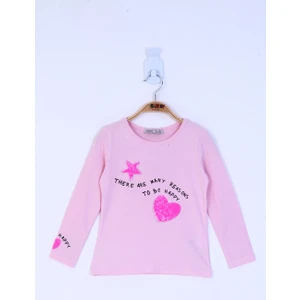 Kız Çocuk Pul Işlemeli Sweatshirt