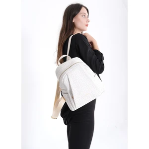 Just Polo Krem Desenli Kadın Sırt Çantası