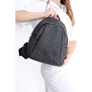 Just Polo Siyah Desenli Kadın Sırt Çantası