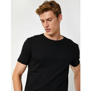 Erkek Bisiklet Yaka Kısa Kollu Basic T-Shirt