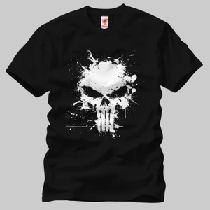 Punisher Disstred Logo Erkek Tişört
