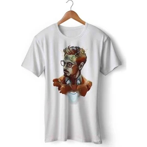 Art Hediye Tony Stark Marvel Demir Adam Baskılı Tişört Tshirt