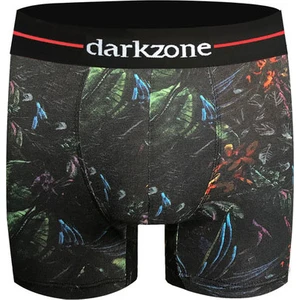 Siyah Dijital Baskı Desenli Erkek Boxer