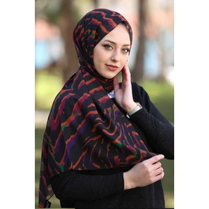 Stella Zebra Desen Şal Hot Colored 70X180CM