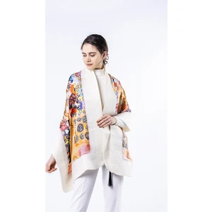 Nomads Felt Gustav Klimt Maria Munk Beyaz Ipek Keçe Şal