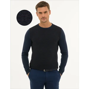 Pierre Cardin Erkek Lacivert Slim Fit Kazak 50233716-VR033