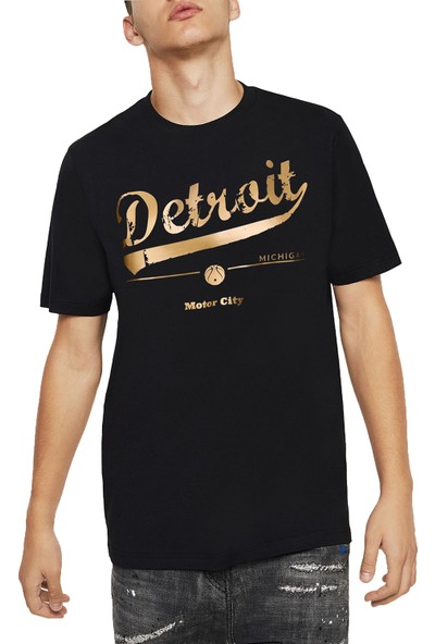 Mack Erkek Detroıt City Siyah T-Shirt