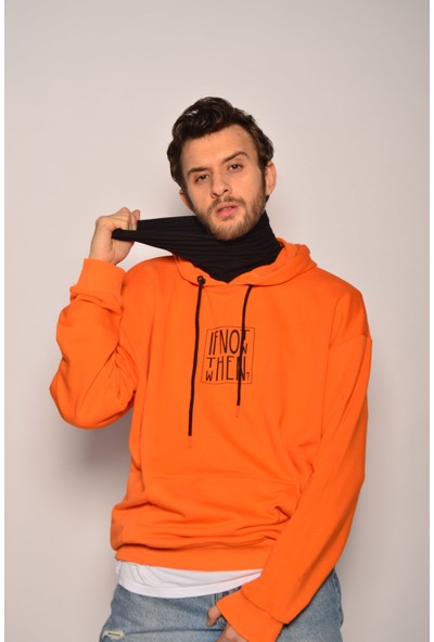 Damehard Orange Renkli If Not Sweatshirt