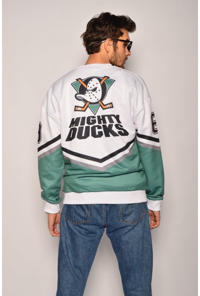 Damehard Mighty Ducks Sırt Baskılı Sweatshirt