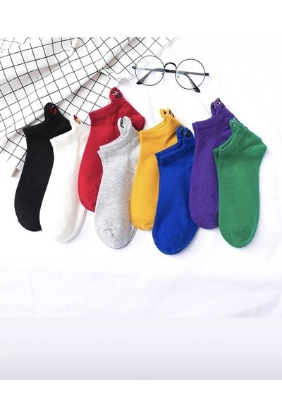 Nuh Home Emoji Çoraplar 8'li Gökkuşağı Paketi