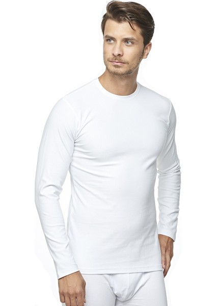 Erkek Likralı Uzun Kollut-Shirt 2'li