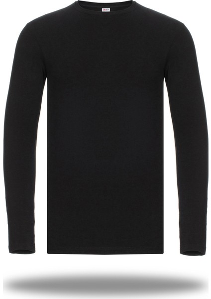 Erkek Likralı Uzun Kollut-Shirt 2'li