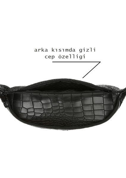 Çapraz Omuz Askılı ve Bel Çantası Siyah