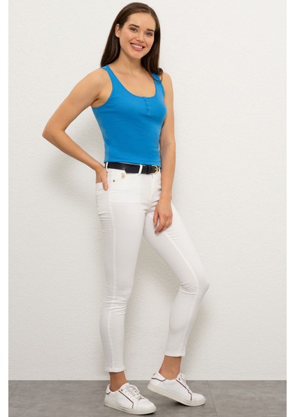 Kadın Mavi Denim Pantolon 50216732-DN0015