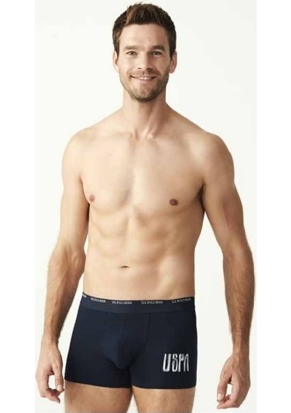 Erkek Lacivert+Lacivert Melanj.+Baskılı 3'lü Boxer 80338