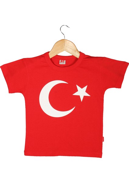 Türk Bayrak Baskılı Tişört