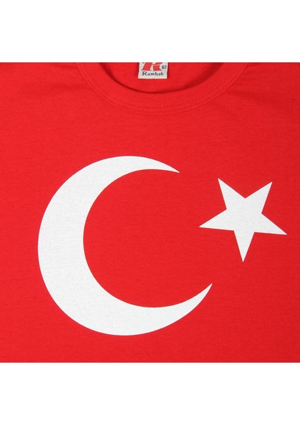 Türk Bayrak Baskılı Tişört