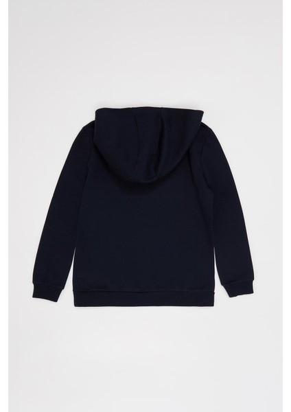 Erkek Çocuk Kapüşonlu Kanguru Cepli İçi Yumuşak Tüylü Sweatshirt S9424A620WN fiyatları