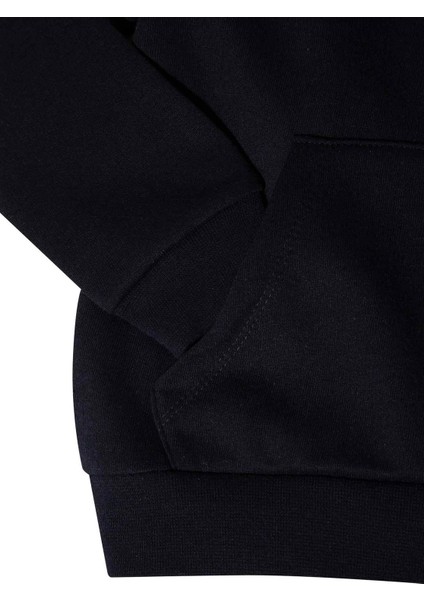 Erkek Çocuk Kapüşonlu Kanguru Cepli İçi Yumuşak Tüylü Sweatshirt S9424A620WN fırsatları