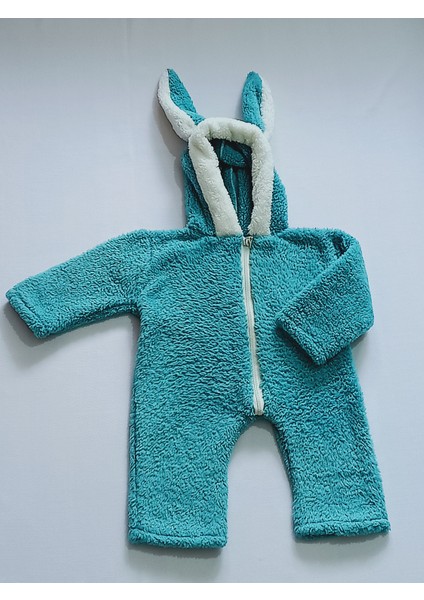 Yeşil Renkli Polar Bebek Tulumu