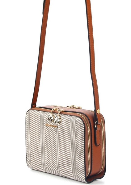 Silver Polo Kadın Çapraz Çanta Bej - Taba NV888 fiyatları
