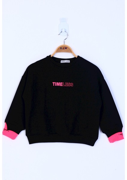 Kız Çocuk Timeless Baskılı Sweatshirt