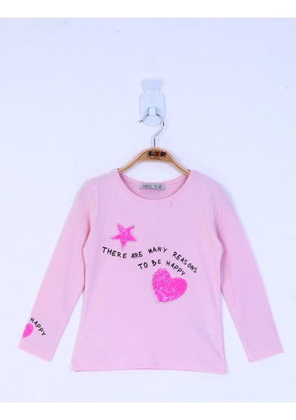 Kız Çocuk Pul Işlemeli Sweatshirt