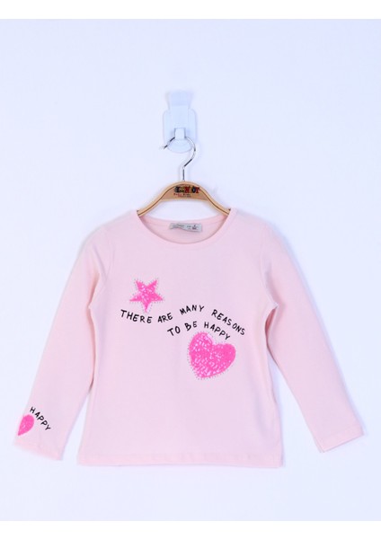 Kız Çocuk Pul Işlemeli Sweatshirt