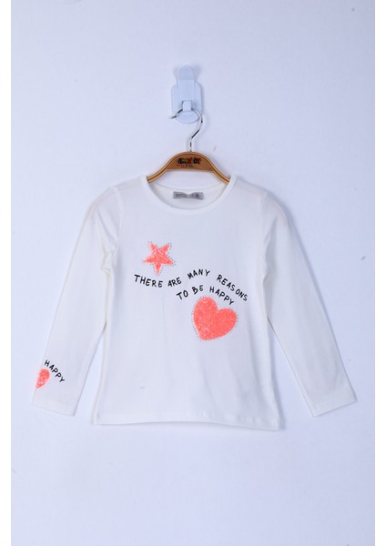 Kız Çocuk Pul Işlemeli Sweatshirt