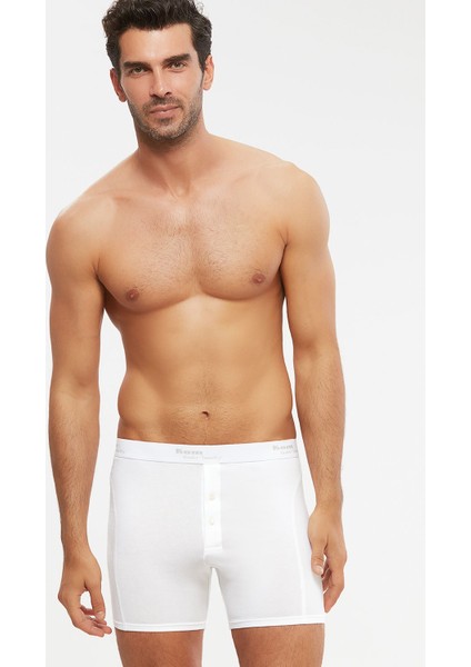 Erkek Penye Likra Compact Long Boxer Düğmeli 6 Lı fiyatları