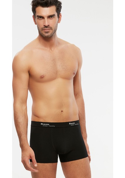 Erkek Penye Likra Compact Tight Boxer 6 Lı