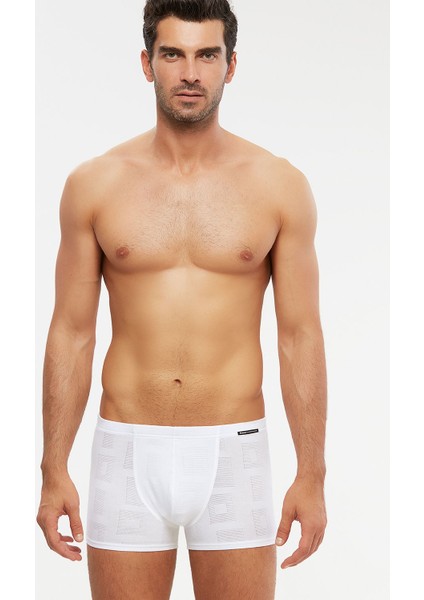 Erkek Mikro Modal Kendinden Desenli Andrea Boxer 6 Lı