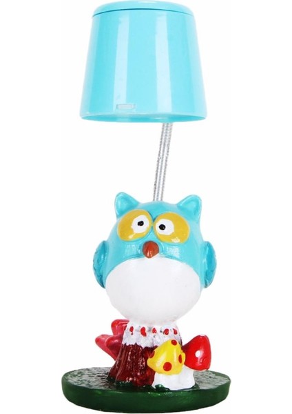 Aşık Baykuşlar Temalı Baykuş Biblolu Tasarım Kalemlik Baykuş Masa Gece Lambası Hediye Seti modelleri