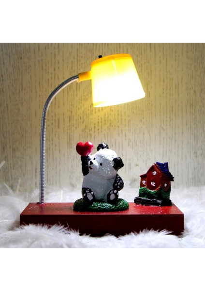 Evini Özleyen Sevimli Panda Masa Gece Lambası Işıklı Biblo Masum Panda Kutulu Kupa Set fiyatları