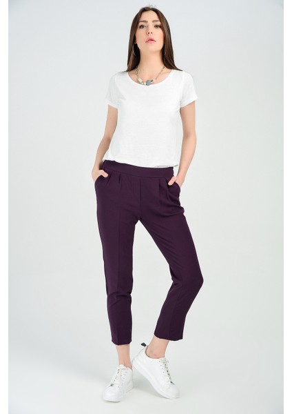 Beli Lastikli Kumas Pantolon | PNT19017 Murdum