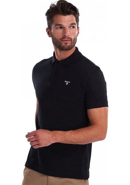 Tartan Pique Polo Shirt BK31 Black-Mode