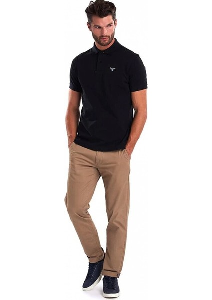 Tartan Pique Polo Shirt BK31 Black-Mode modelleri