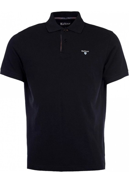 Tartan Pique Polo Shirt NY31 Navy