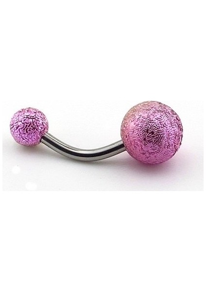 Renkli Muz Göbek Top Uçlu Çelik Piercing 8 mm P455G modelleri