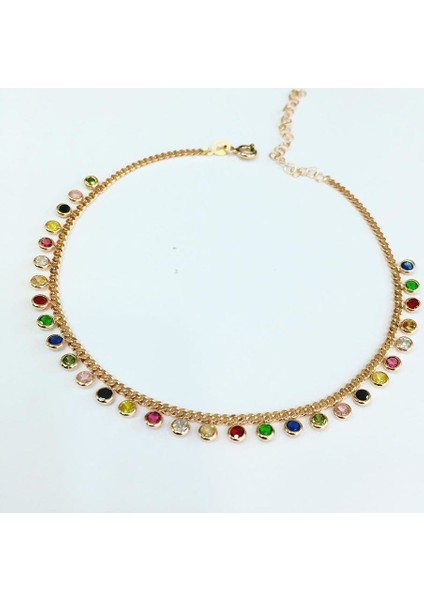 Gümüş Rose Bronz Renkli Zirkon Taşlı Halhal fiyatları