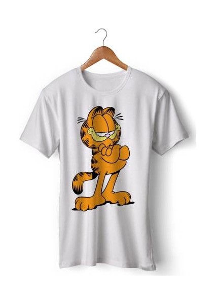 Asil Garfield Çizgi Film Tişört Tshirt