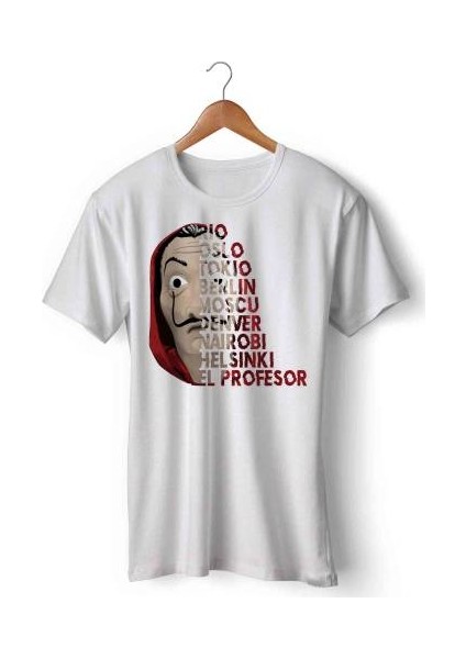 La Casa De Papel Tasarımlı Logo Baskılı Tişört Tshirt
