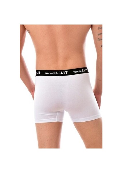Elit Erkek Beyaz 3' Lü Boxer
