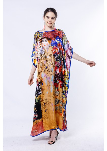 Gustav Klimt Maria Munk %100 Ipek Elbise