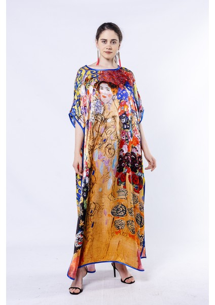 Gustav Klimt Maria Munk %100 Ipek Elbise