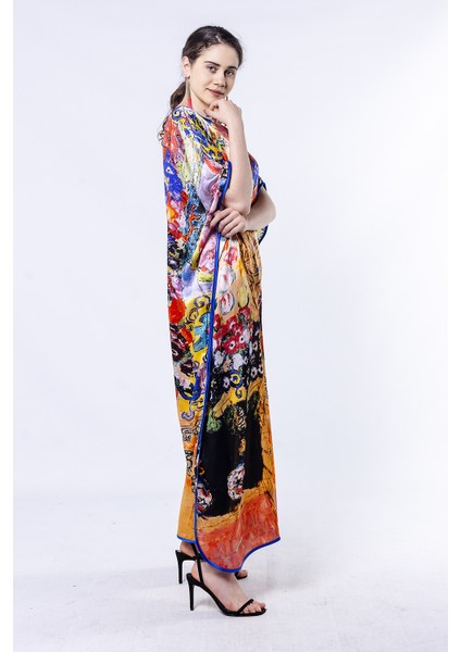 Gustav Klimt Maria Munk %100 Ipek Elbise